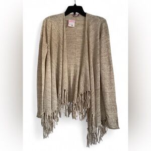 NWT Calypso St. Barth Women's Lenzetta Linen Fringe Cardigan Sweater Size Small
